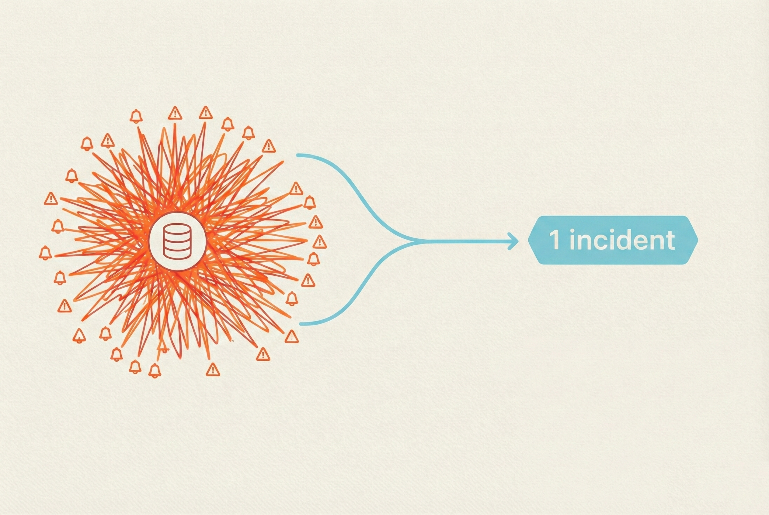 Thirty alerts. One root cause. Already correlated.